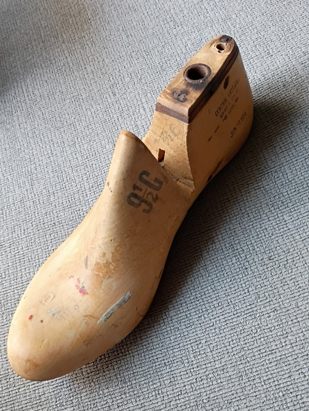 Vintage Wooden Shoe Last Form